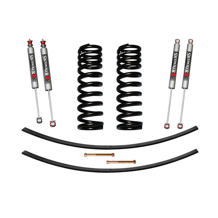 Skyjacker 172PK-M F-100/F-150 Suspension Lift Kit 73-75 Ford F-100 77-79 F-150 w/Shock M95 Performance Shocks 1.5-2 Inch Lift Incl. Front Coil Springs Rear Add-A-Leafs Skyjacker - Truck Part Superstore