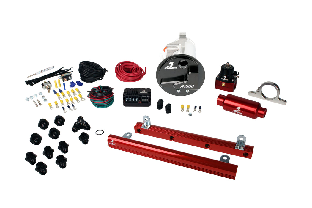 Aeromotive Fuel System 17305 05-09 Mustang GT Stealth A1000 Street Fuel System with 5.4L 4-V Fuel Rails - Truck Part Superstore