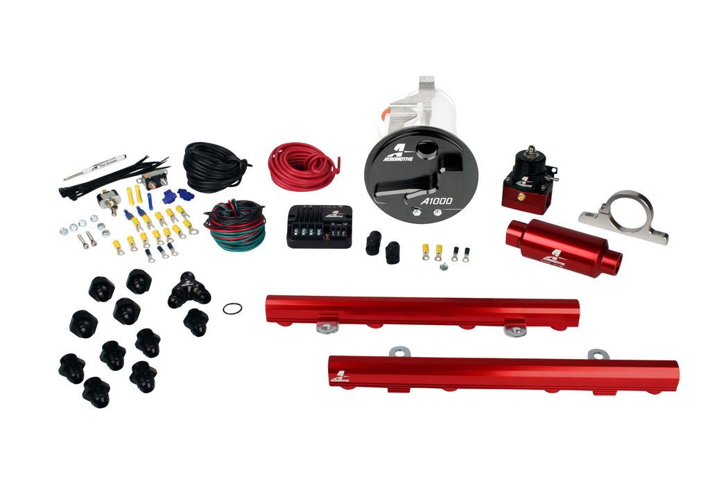 Aeromotive Fuel System 17309 05-09 Mustang GT Stealth A1000 Street Fuel System with 5.0L 4-V Fuel Rails - Truck Part Superstore
