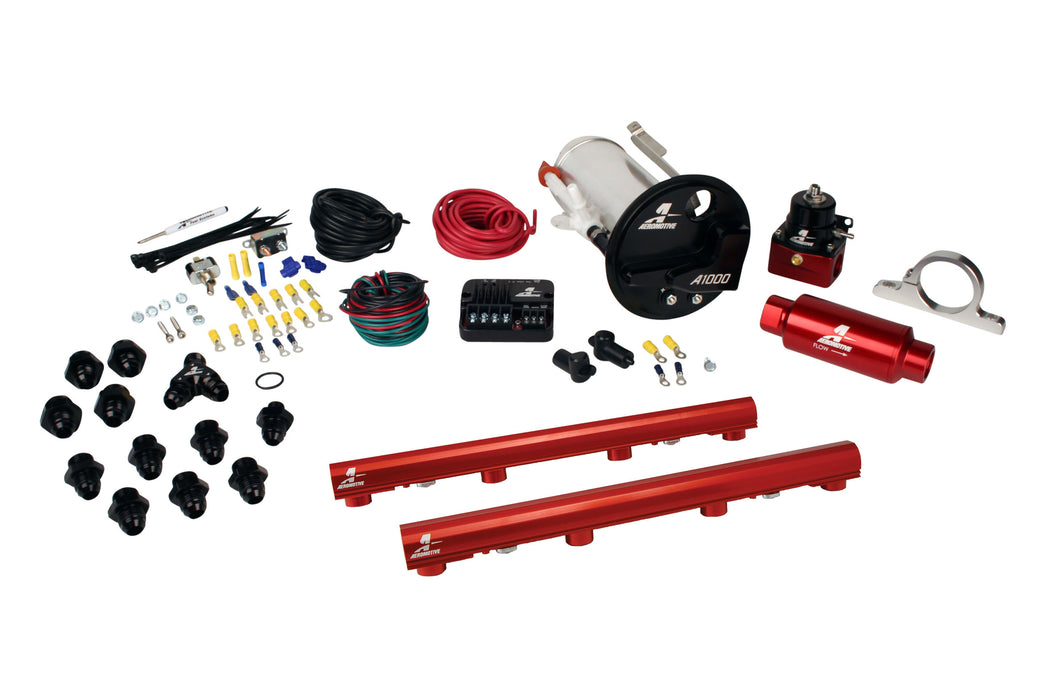 Aeromotive Fuel System 17311 07-12 Shelby GT500 Stealth A1000 Street Fuel System with 4.6L 3-V Fuel Rails - Truck Part Superstore