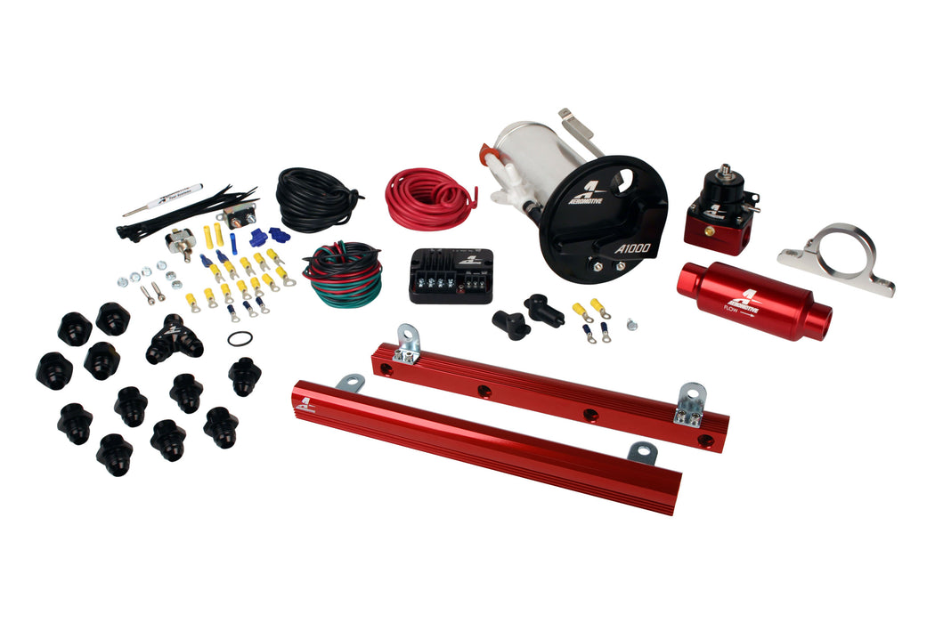 Aeromotive Fuel System 17313 07-12 Shelby GT500 Stealth A1000 Street Fuel System with 5.4L 4-V Fuel Rails - Truck Part Superstore