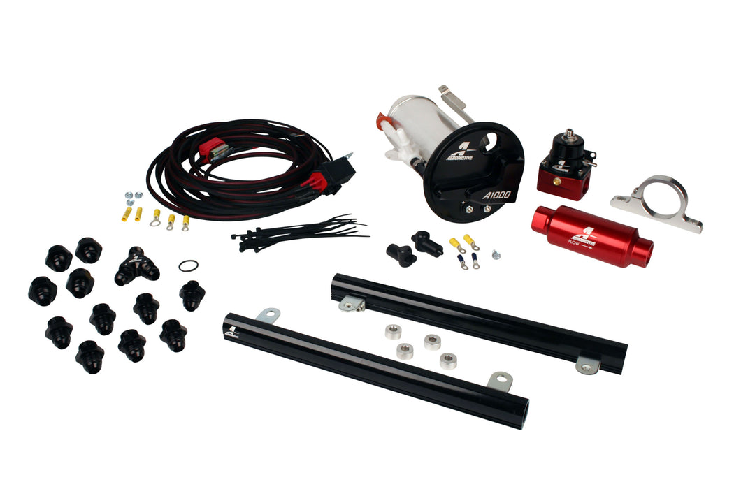 Aeromotive Fuel System 17314 07-12 Shelby GT500 Stealth A1000 Racing Fuel System with 5.4L CJ Fuel Rails - Truck Part Superstore