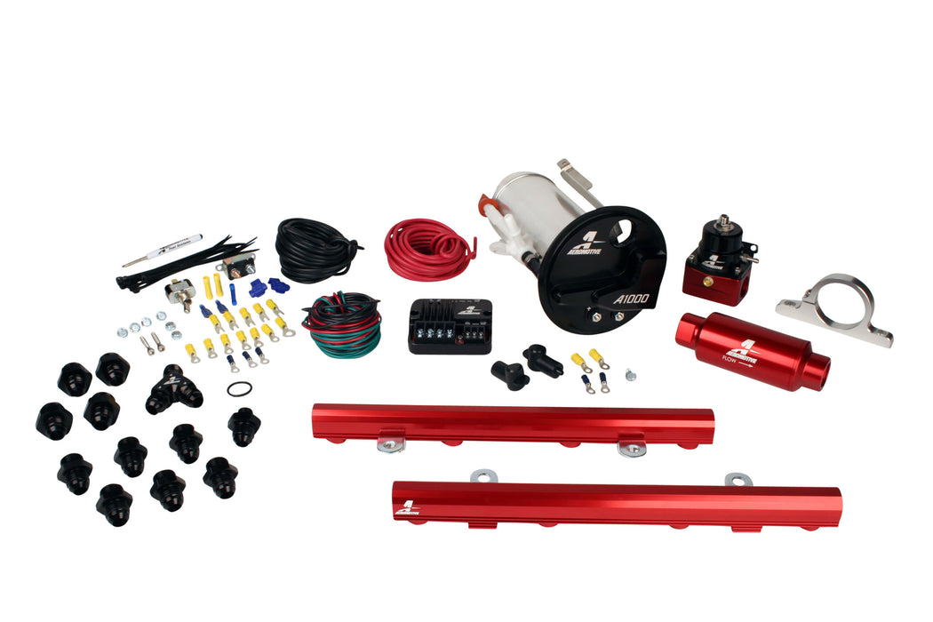 Aeromotive Fuel System 17317 07-12 Shelby GT500 Stealth A1000 Street Fuel System with 5.0L 4-V Fuel Rails - Truck Part Superstore