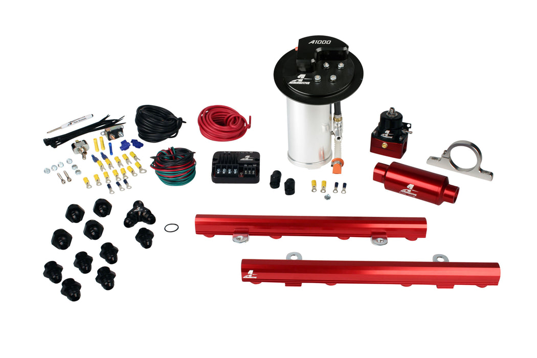 Aeromotive Fuel System 17325 10-17 Mustang GT Stealth A1000 Street Fuel System with 5.0L 4-V Fuel Rails - Truck Part Superstore