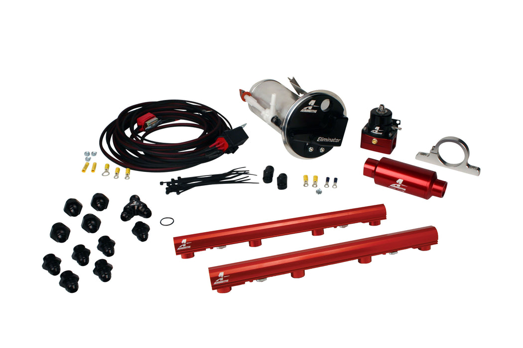Aeromotive Fuel System 17326 05-09 Mustang GT Stealth Eliminator Race System with 4.6L 3-V Fuel Rails - Truck Part Superstore