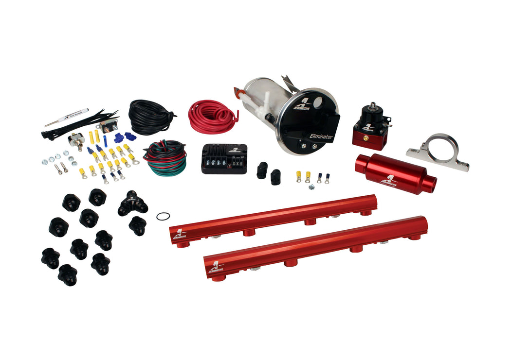 Aeromotive Fuel System 17327 05-09 Mustang GT Stealth Eliminator Street System with 4.6 3-V Fuel Rails - Truck Part Superstore