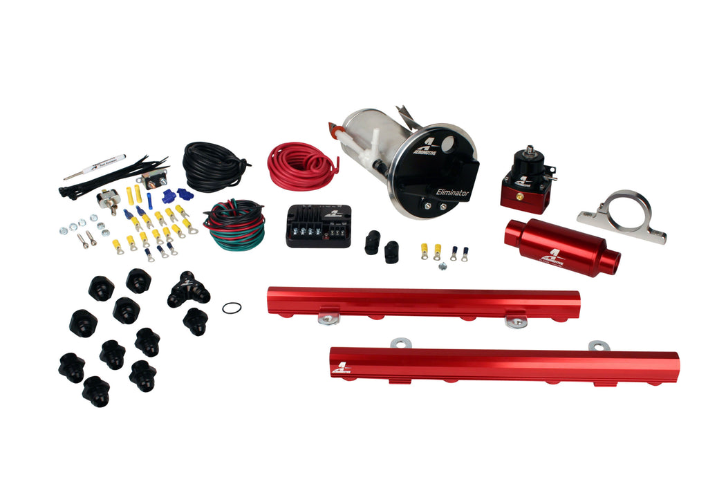 Aeromotive Fuel System 17333 05-09 Mustang GT Stealth Eliminator Street System with 5.0L 4-V Fuel Rails - Truck Part Superstore