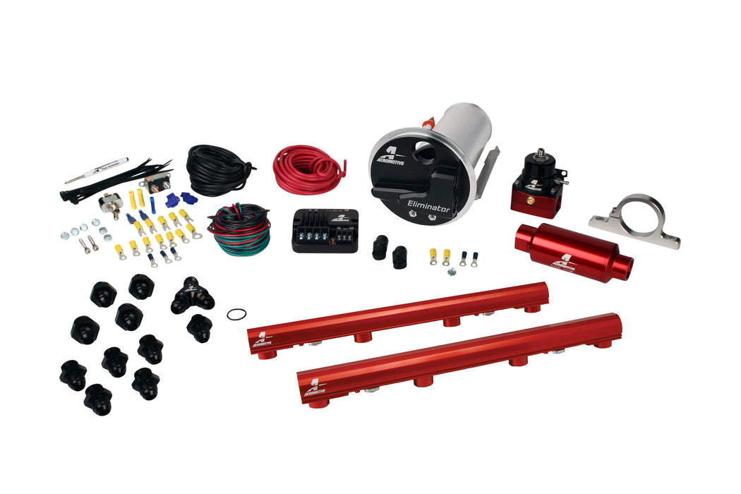 Aeromotive Fuel System 17335 07-12 Shelby GT500 Stealth Eliminator Street System with 4.6L 3-V Fuel Rails - Truck Part Superstore