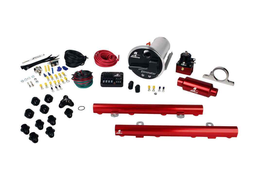 Aeromotive Fuel System 17341 07-12 Shelby GT500 Stealth Eliminator Street System with 5.0L 4-V Fuel Rails - Truck Part Superstore