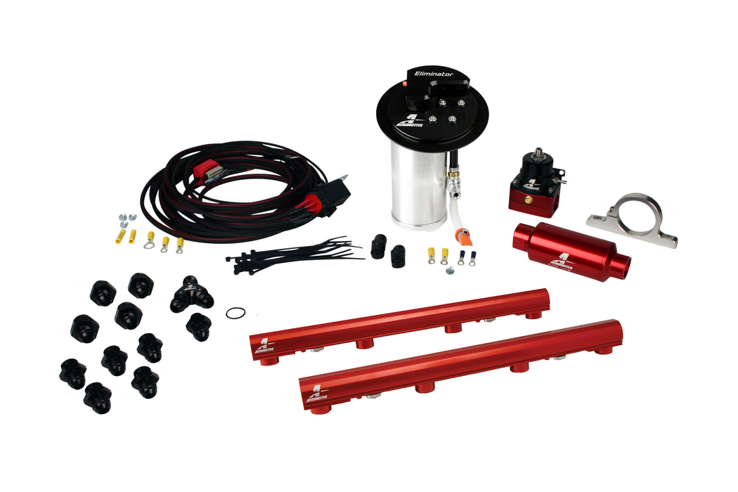 Aeromotive Fuel System 17342 10-17 Mustang GT Stealth Eliminator Racing System with 4.6L 3-V Fuel Rails - Truck Part Superstore