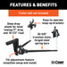 CURT 17352 CURT 17352 Deep Drop Trunnion Weight Distribution Hitch; Up to 10K; 2-Inch Shank - Truck Part Superstore
