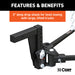CURT 17352 CURT 17352 Deep Drop Trunnion Weight Distribution Hitch; Up to 10K; 2-Inch Shank - Truck Part Superstore