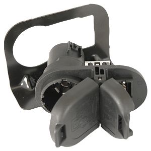 Husky Towing 17363 4 Way Flat & 7 Way Rnd Utilizes OEM Connectors With Snap Fit Bracket W/O Screws - Truck Part Superstore