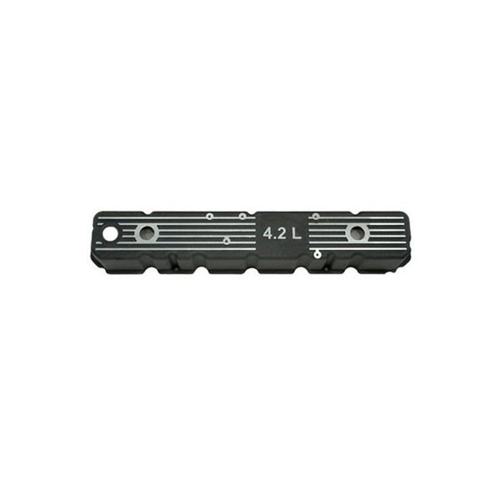 Omix 17401.08 Valve Cover; Aluminum; Black; w/Gasket; 4.2L Logo; - Truck Part Superstore