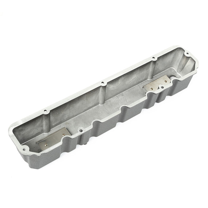 Omix 17401.21 Valve Cover; Aluminum; Black; w/Gasket; Hardware; 4.2L Logo; - Truck Part Superstore