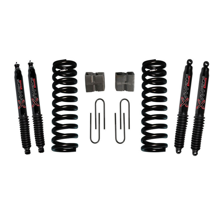 Skyjacker 174EBK-B Bronco Suspension Lift Kit 75-77 Bronco w/Shock Black MAX Shocks 5 Inch Lift Incl. Front Coil Springs Rear U Bolt Kit Rear Block Skyjacker - Truck Part Superstore