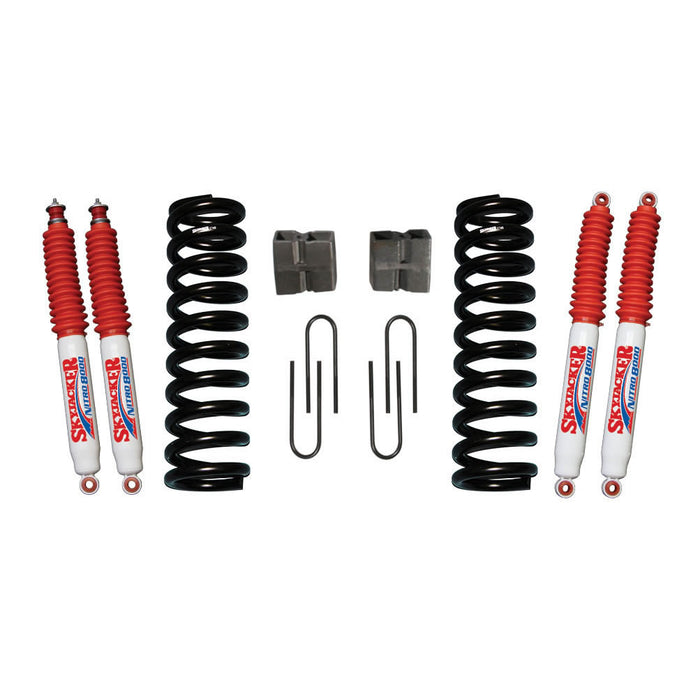 Skyjacker 174EBK-N Bronco Suspension Lift Kit 75-77 Bronco w/Shock Nitro Shocks 5 Inch Lift Incl. Front Coil Springs Rear U Bolt Kit Rear Block Skyjacker - Truck Part Superstore