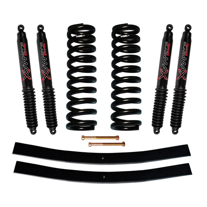 Skyjacker 174EPK-B F-100 Suspension Lift Kit 70-72 F-100 w/Shock Black MAX Shocks 4 Inch Lift Incl. Front Coil Springs Rear Add-A-Leafs Skyjacker - Truck Part Superstore