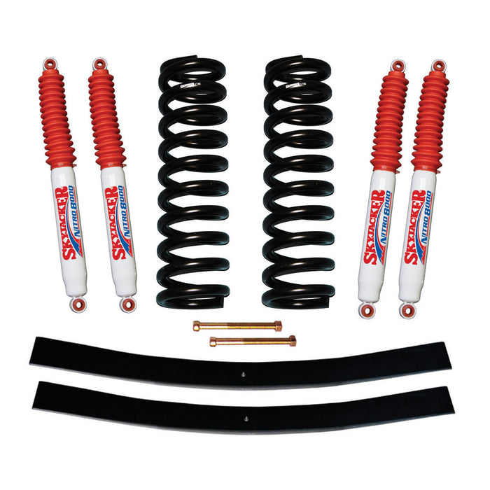 Skyjacker 174EPK-N F-100 Suspension Lift Kit 70-72 F-100 w/Shock Nitro Shocks 4 Inch Lift Incl. Front Coil Springs Rear Add-A-Leafs Skyjacker - Truck Part Superstore