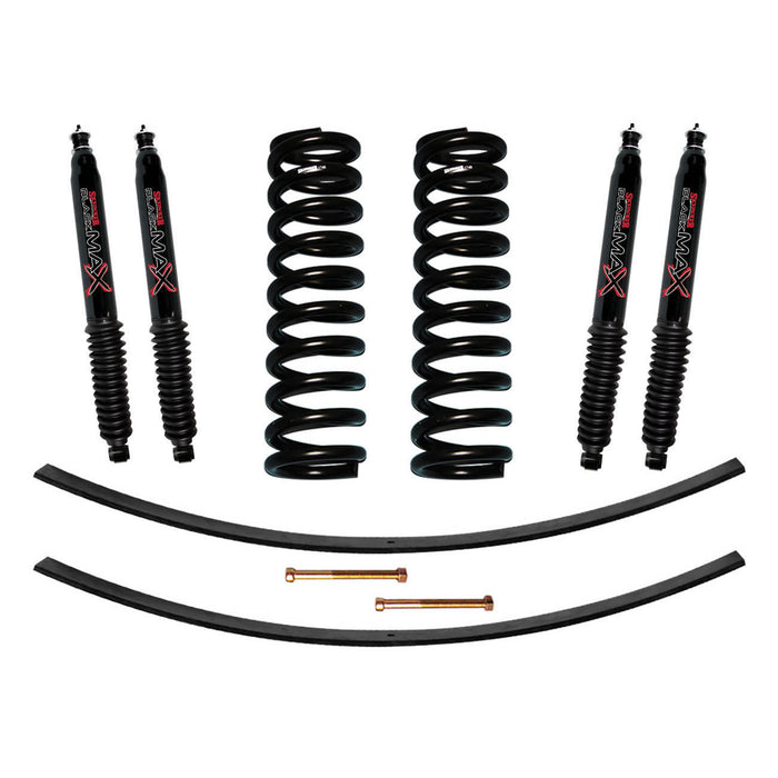 Skyjacker 174PK-B F-100/F-150 Suspension Lift Kit 73-75 F-100 77-79 F-150 w/Shock Black MAX Shocks 4 Inch Lift Incl. Front Coil Springs Rear Add-A-Leafs Skyjacker - Truck Part Superstore
