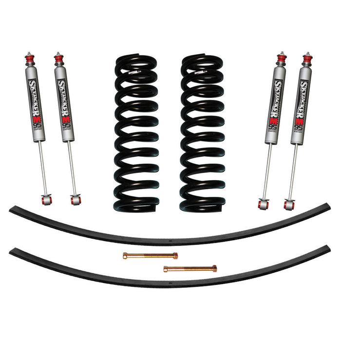 Skyjacker 174PK-M F-100/F-150 Suspension Lift Kit 73-75 F-100 77-79 F-150 w/Shock M95 Performance Shocks 4 Inch Lift Incl. Front Coil Springs Rear Add-A-Leafs Skyjacker - Truck Part Superstore