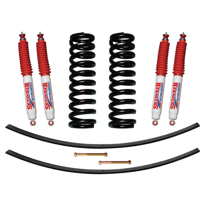 Skyjacker 174PK-N F-100/F-150 Suspension Lift Kit 73-75 F-100 77-79 F-150 w/Shock Nitro Shocks 4 Inch Lift Incl. Front Coil Springs Rear Add-A-Leafs Skyjacker - Truck Part Superstore