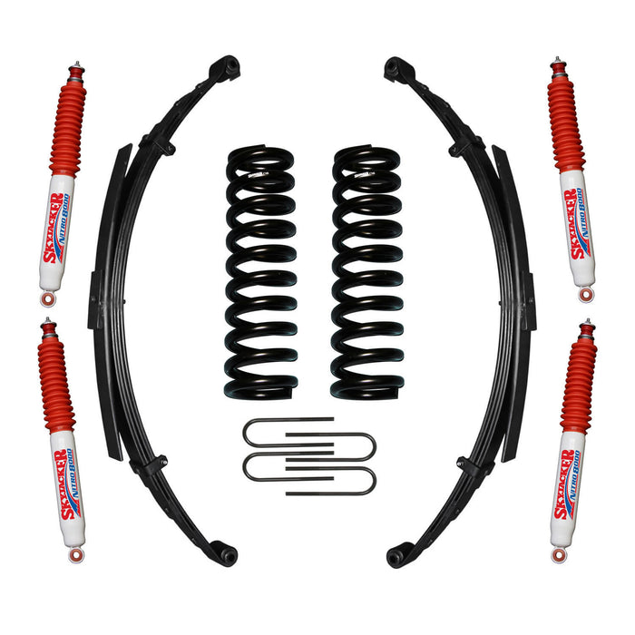 Skyjacker 174PKS-N F-100/F-150 Suspension Lift Kit 73-75 F-100 77-79 F-150 w/Shock Nitro Shocks 4 Inch Lift Incl. Front/Rear Springs Rear U Bolt Kit Skyjacker - Truck Part Superstore