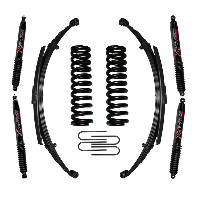 Skyjacker 176BKS-B Bronco Suspension Lift Kit 78-79 Bronco w/Shock Black MAX Shocks 6 Inch Lift Incl. Front/Rear Springs Rear U Bolt Kit Skyjacker - Truck Part Superstore