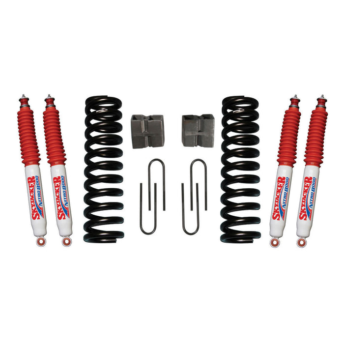 Skyjacker 176PK-N Suspension Lift Kit w/Shock Nitro Shocks 6 Inch Lift Incl. Front Coil Springs Rear U Bolt Kit Rear Block Skyjacker - Truck Part Superstore