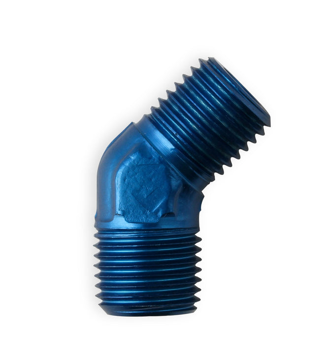 NOS/Nitrous Oxide System 17714NOS Pipe Fitting Flare Jet; -3AN - 1/8 in. NPT; 45 deg.; Blue; - Truck Part Superstore