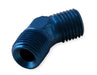 NOS/Nitrous Oxide System 17714NOS Pipe Fitting Flare Jet; -3AN - 1/8 in. NPT; 45 deg.; Blue; - Truck Part Superstore