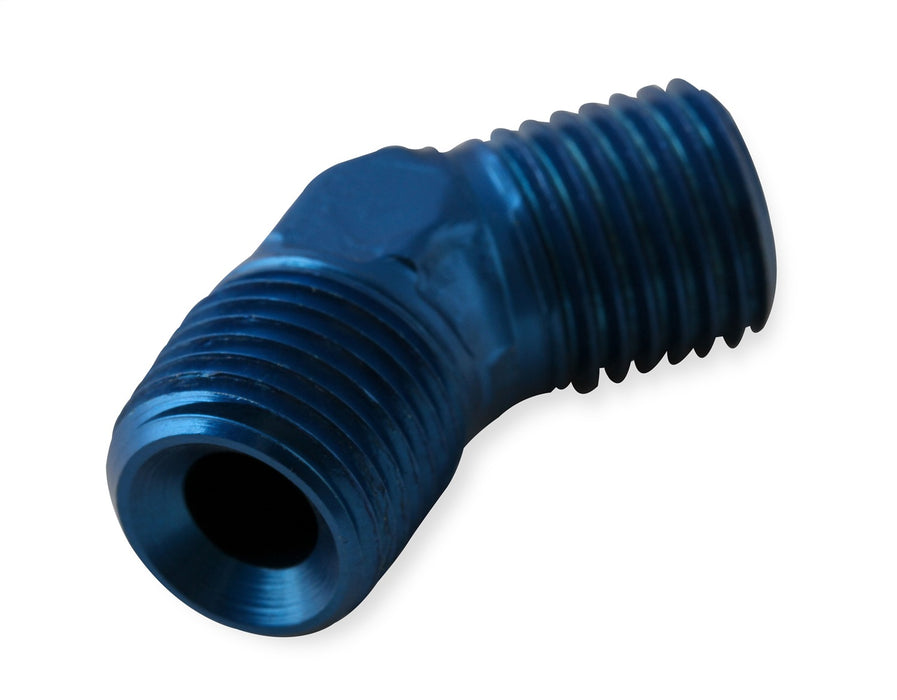 NOS/Nitrous Oxide System 17714NOS Pipe Fitting Flare Jet; -3AN - 1/8 in. NPT; 45 deg.; Blue; - Truck Part Superstore