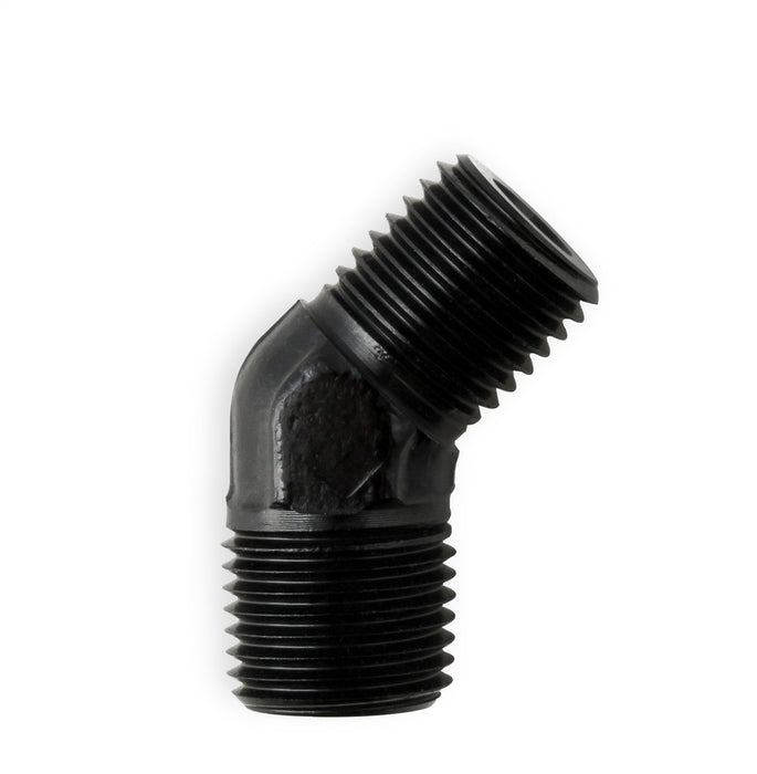 NOS/Nitrous Oxide System 17715NOS Pipe Fitting Flare Jet; -3AN - 1/8 in. NPT; 45 deg.; Black; - Truck Part Superstore