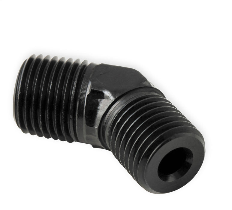 NOS/Nitrous Oxide System 17715NOS Pipe Fitting Flare Jet; -3AN - 1/8 in. NPT; 45 deg.; Black; - Truck Part Superstore