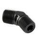 NOS/Nitrous Oxide System 17715NOS Pipe Fitting Flare Jet; -3AN - 1/8 in. NPT; 45 deg.; Black; - Truck Part Superstore
