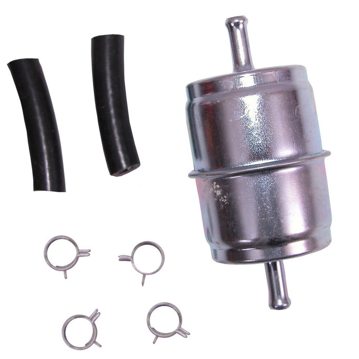 Omix 17718.01 In-Line Fuel Filter Kit; Incl. Hoses/Clamps; Single Outlet; - Truck Part Superstore