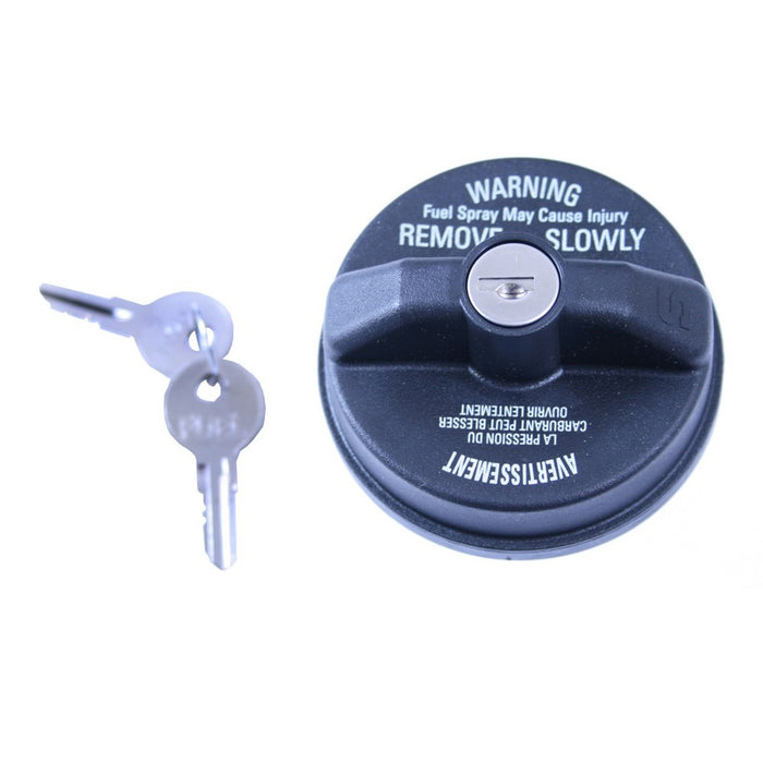 Omix 17726.10 Fuel Tank Cap; Black; Locking; - Truck Part Superstore