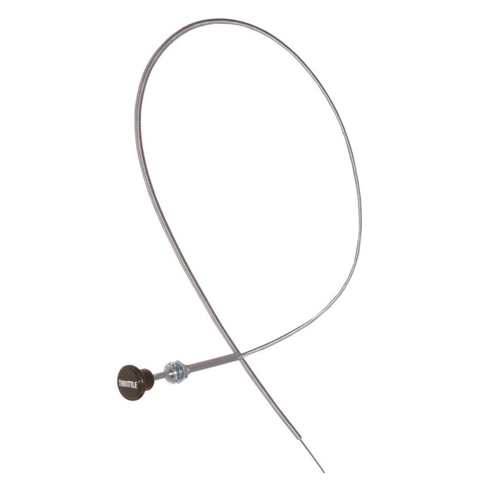 Omix 17735.01 Throttle Cable; Black Knob; - Truck Part Superstore