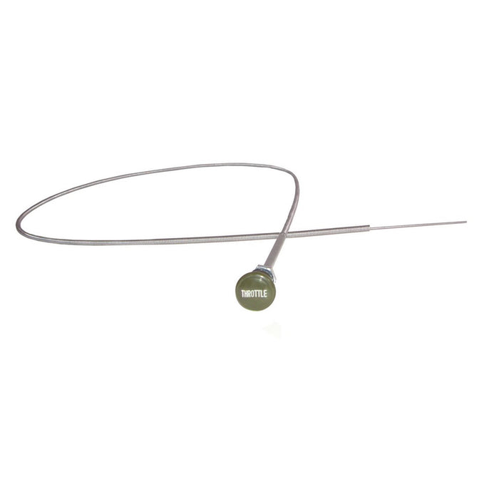 Omix 17735.02 Throttle Cable; Olive Green Knob; - Truck Part Superstore