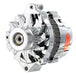 Powermaster Performance 17801 Alternator; CS130; Straight Mounting; 105 Amp; 85 Idle; 6 Groove Pulley; Chrome; - Truck Part Superstore