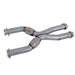 BBK Performance Parts 1786 1987-04 MUSTANG COYOTE SWAP SHORT MID X PIPE WITH HIGH FLOW CATS - Truck Part Superstore