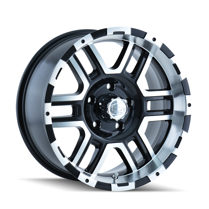 ION 179-2981B 179 (179) BLACK/MACHINED FACE/MACHINED LIP 20X9 8-165.1 12MM 130.8MM - Truck Part Superstore