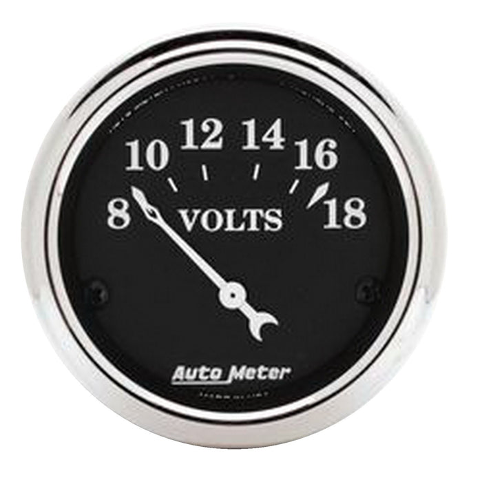 AutoMeter 1791 GAUGE; VOLTMETER; 2 1/16in.; 18V; ELEC; OLD TYME BLACK - Truck Part Superstore