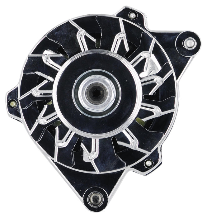 Powermaster Performance 179261 Alternator; CS121; Offset Right; 100 Amp; 60 Idle; 1V Pulley; Chrome; - Truck Part Superstore
