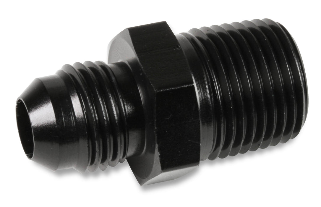 NOS/Nitrous Oxide System 17963NOS Adapter Fitting; 6AN Flare To 3/8 in. NPT Fitting; Black Anodized 2024 Aluminum; - Truck Part Superstore