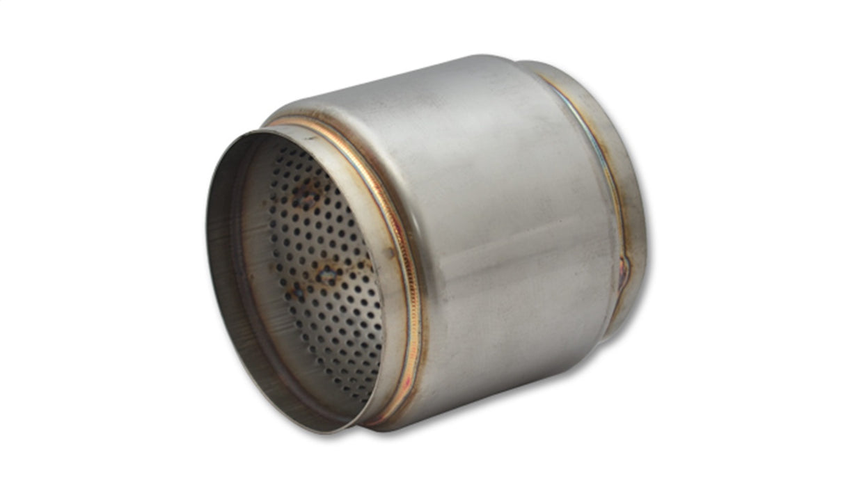 Vibrant Performance 17985 Stainless Steel Race Muffler; 4 1/2 in. I.D./O.D.; 5 1/8 in. OD x 5 in. Long; - Truck Part Superstore