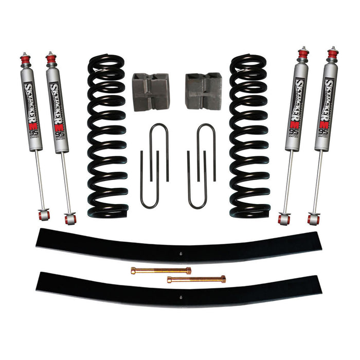 Skyjacker 179BK-M Bronco Suspension Lift Kit 78-79 Bronco w/Shock M95 Performance Shocks 9 Inch Lift Incl. Front Coil Springs Rear U Bolt Kit Rear Block Rear Add-A-Leafs Skyjacker - Truck Part Superstore