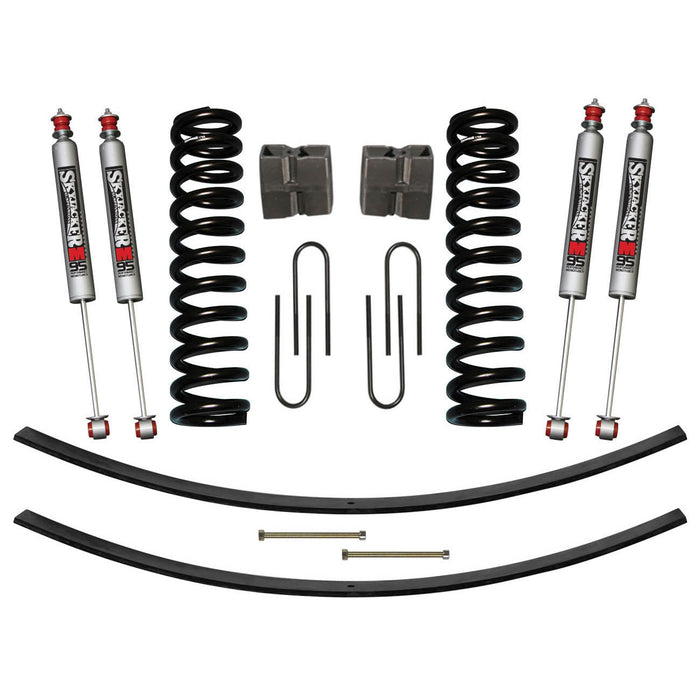 Skyjacker 179PK-M Suspension Lift Kit w/Shock M95 Performance Shocks 9 Inch Lift Incl. Front Coil Springs Rear Add-A-Leafs Rear U Bolt Kit Rear Block Skyjacker - Truck Part Superstore