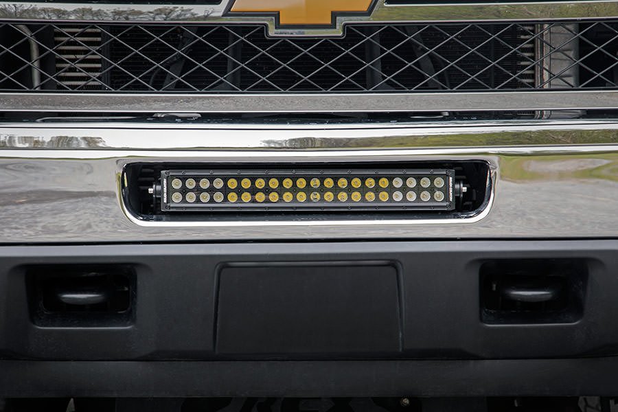 Rough Country 70522 Chevrolet 20 Inch LED Light Bar Hidden Bumper Mounts 11-14 Silverado 2500HD Rough Country - Truck Part Superstore