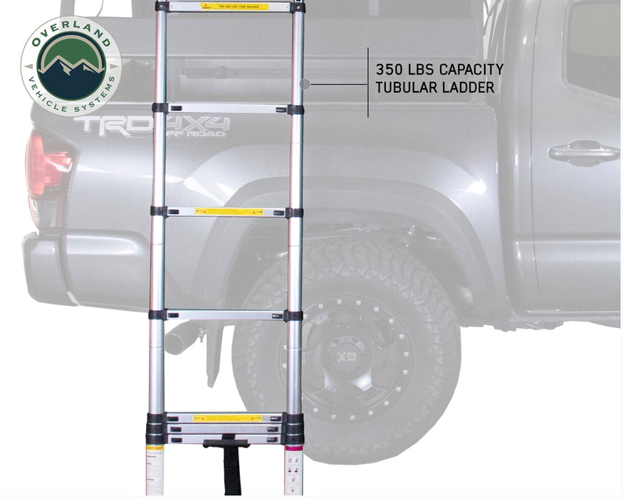 Overland Vehicle Systems 18129936 Roof Top Tent 2 Person Extended Roof Top Tent Dark Gray Base With Green Rain Fly With Bonus Pack Nomadic Overland Vehicle Systems - Truck Part Superstore